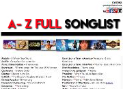GTA Strings - FULL A-Z Contemporary Songlist